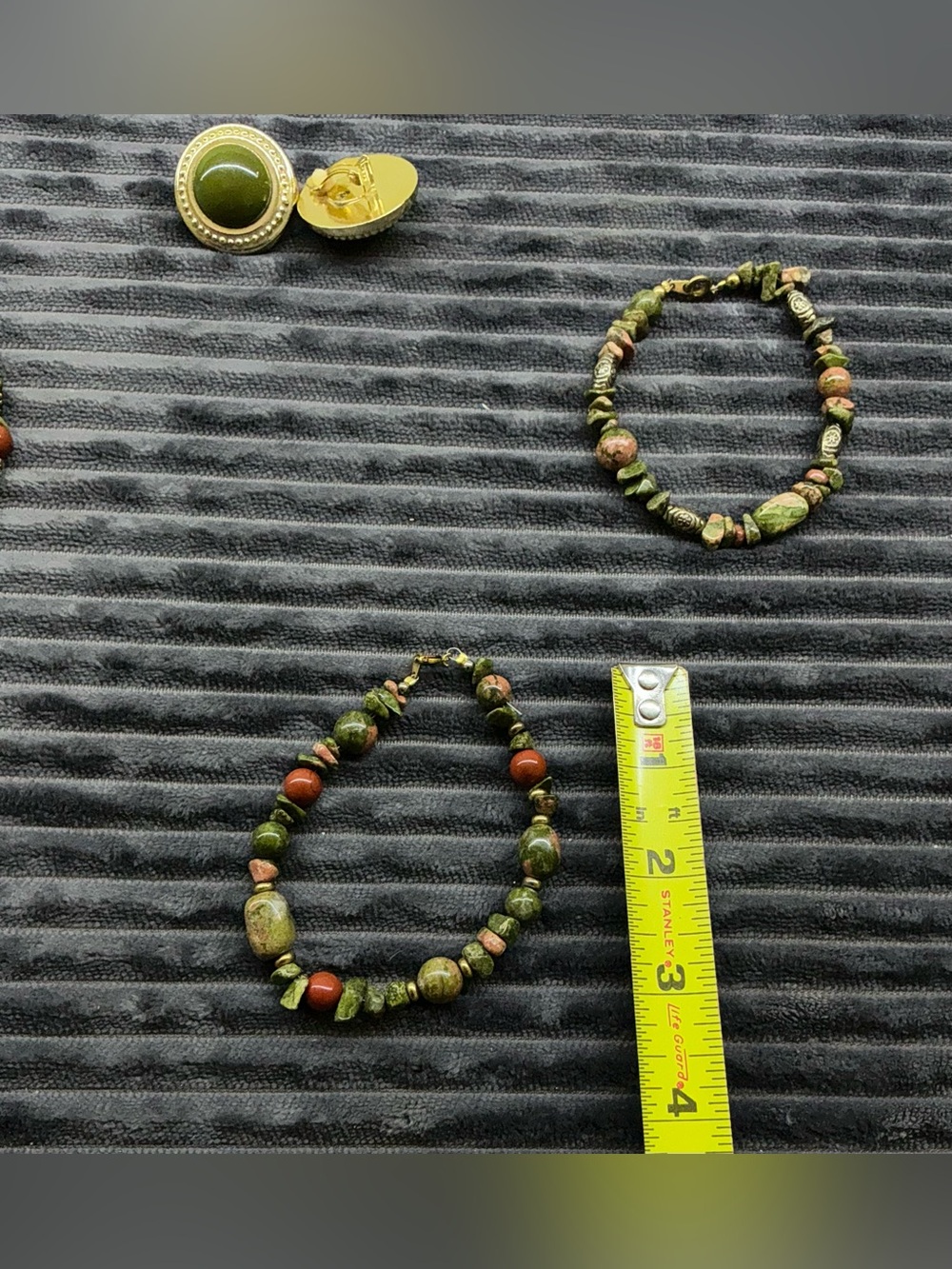Boho Ethnic Jewelry Lot Multi Strand Turquoise Stone Clay Wood Bead Necklace Set - Picture 11 of 13